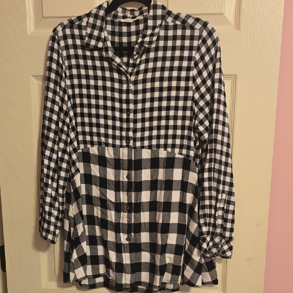 Beachlunchlounge Monochrome Plaid Shirt